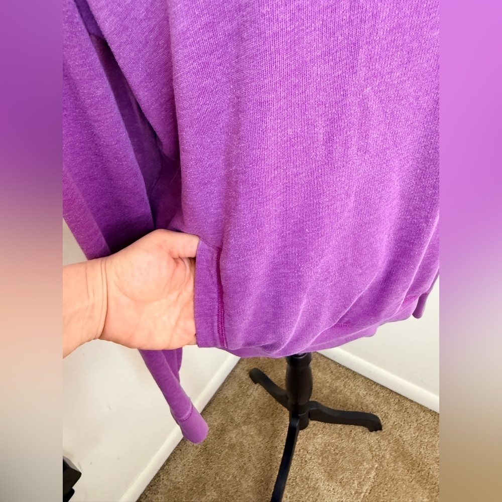 Victoria’s Secret Pink Vintage Y2K 1/4 zip pullover kangaroo pocket purple small - Picture 2 of 8